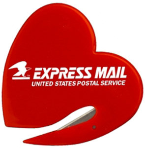 Promotional Letter Openers: Heart Letter Openers